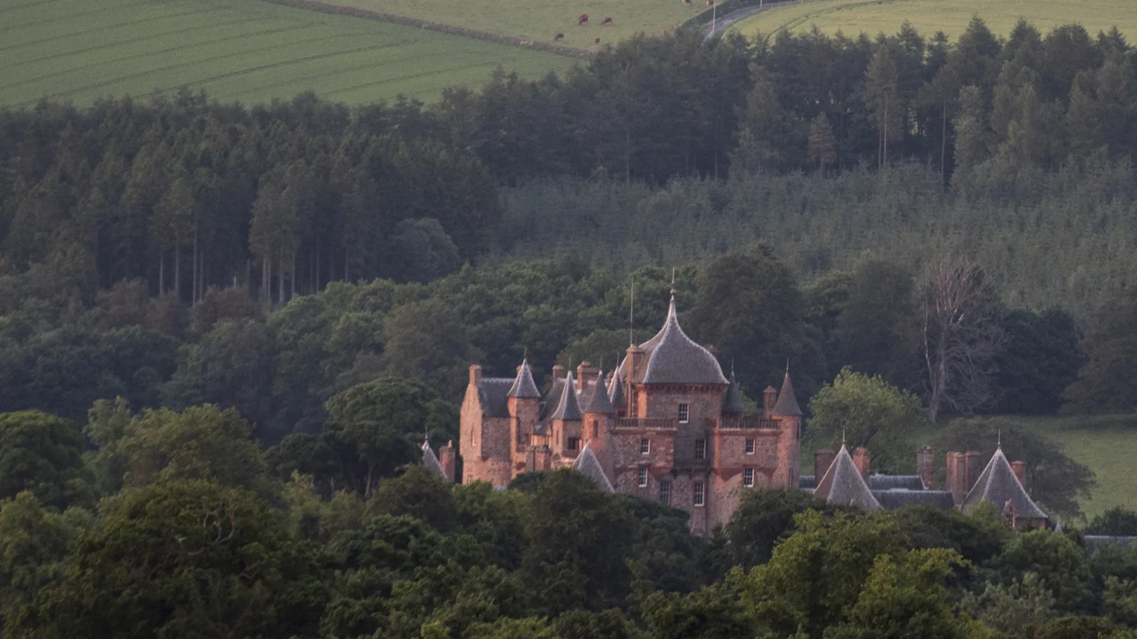 Thirlestane Castle on the Lauderdale Estate near the woodland lodges